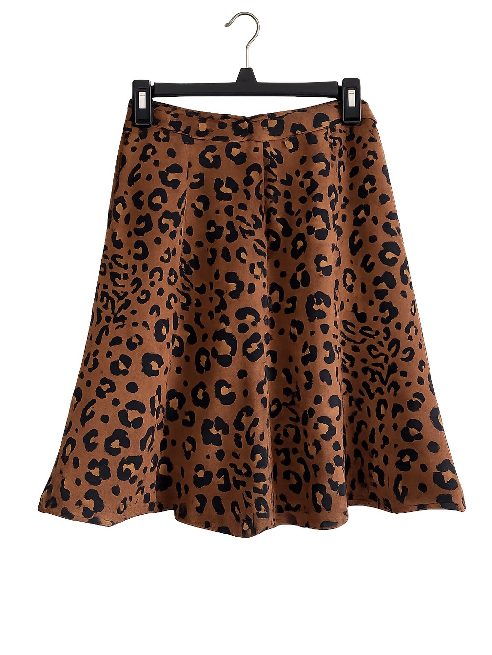 Leopard Print Skater Skirt Size 8P